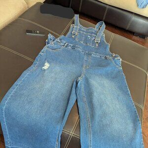 Venus wide leg jean overalls